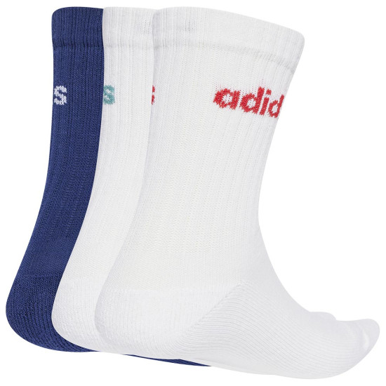 Adidas Κάλτσες Linear Crew Cushioned Socks 3 pairs